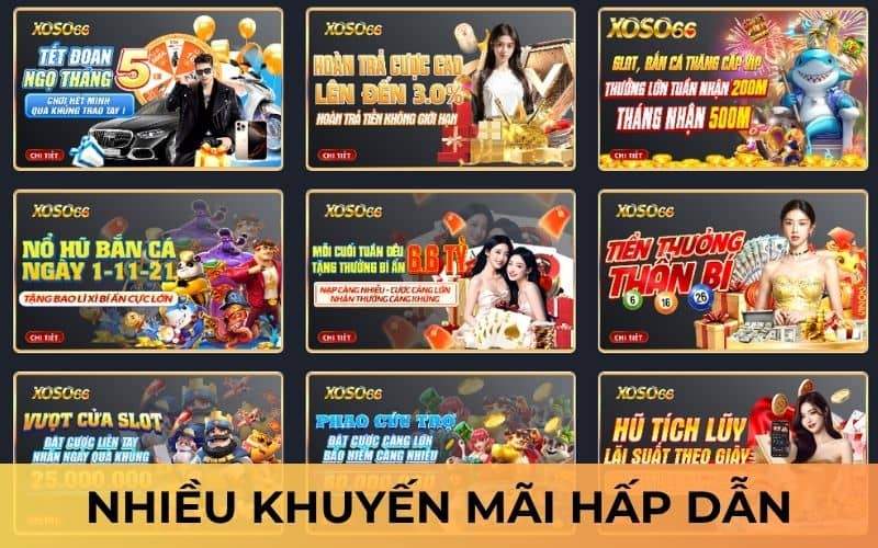 Nhiều khuyến mãi cho người chơi tại XỔ SỐ 66